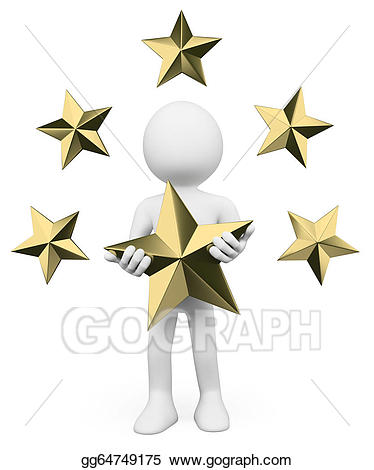 clipart star person