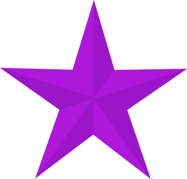 clipart stars purple