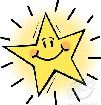 clipart star smiley face