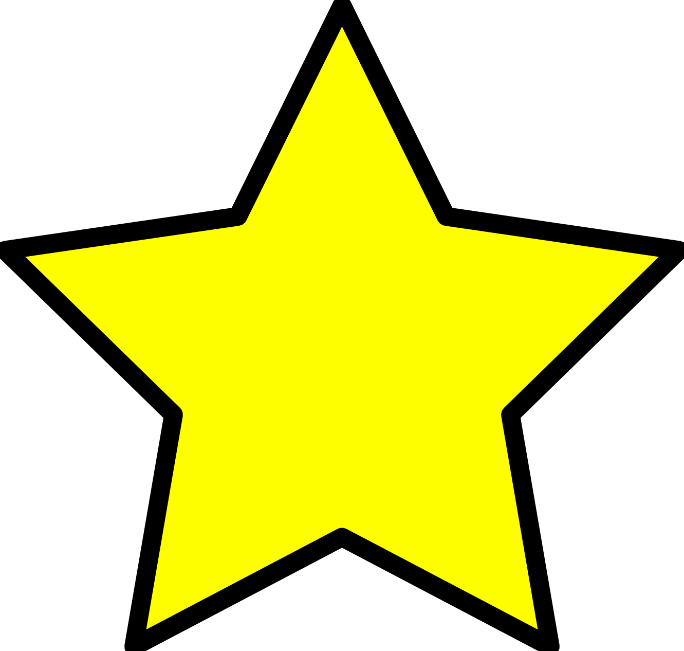 clipart star yellow