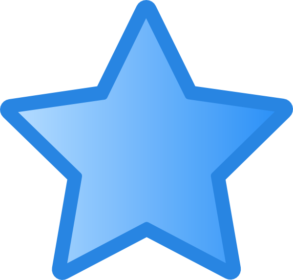 clipart stars blue