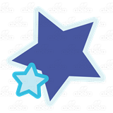 clipart stars dark blue