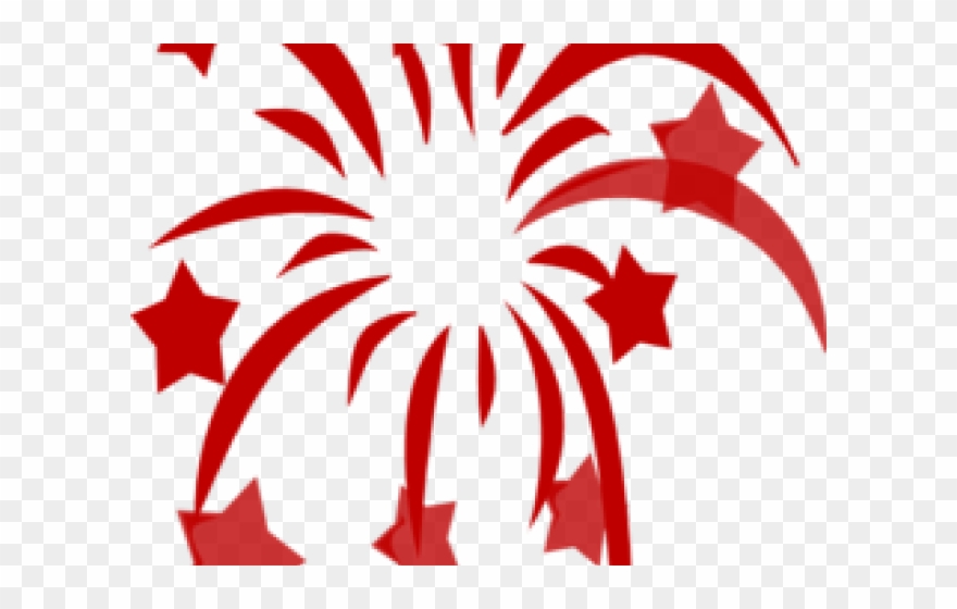 Clipart stars fire. China cracker red white