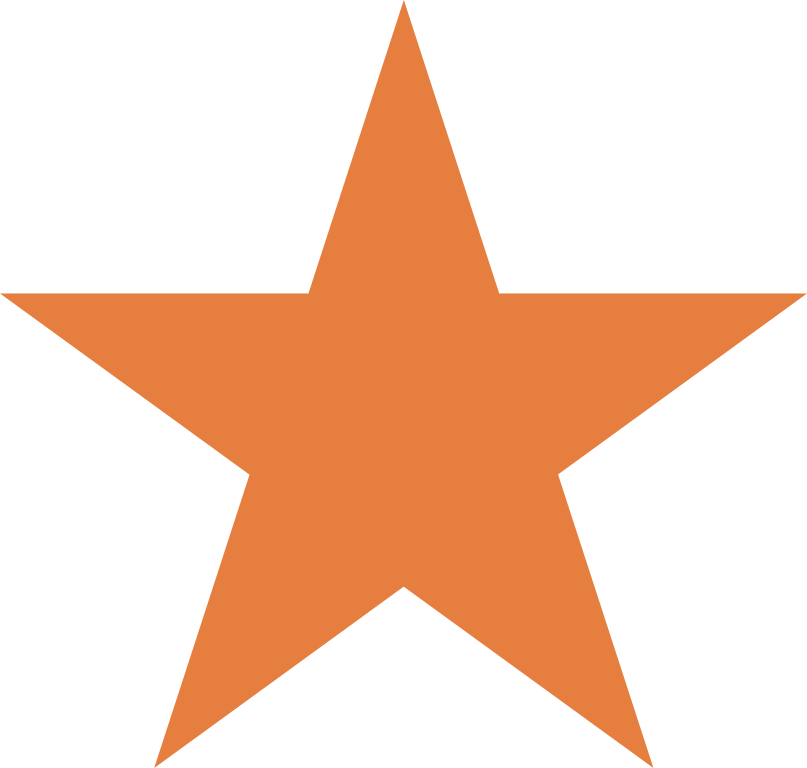 clipart stars orange