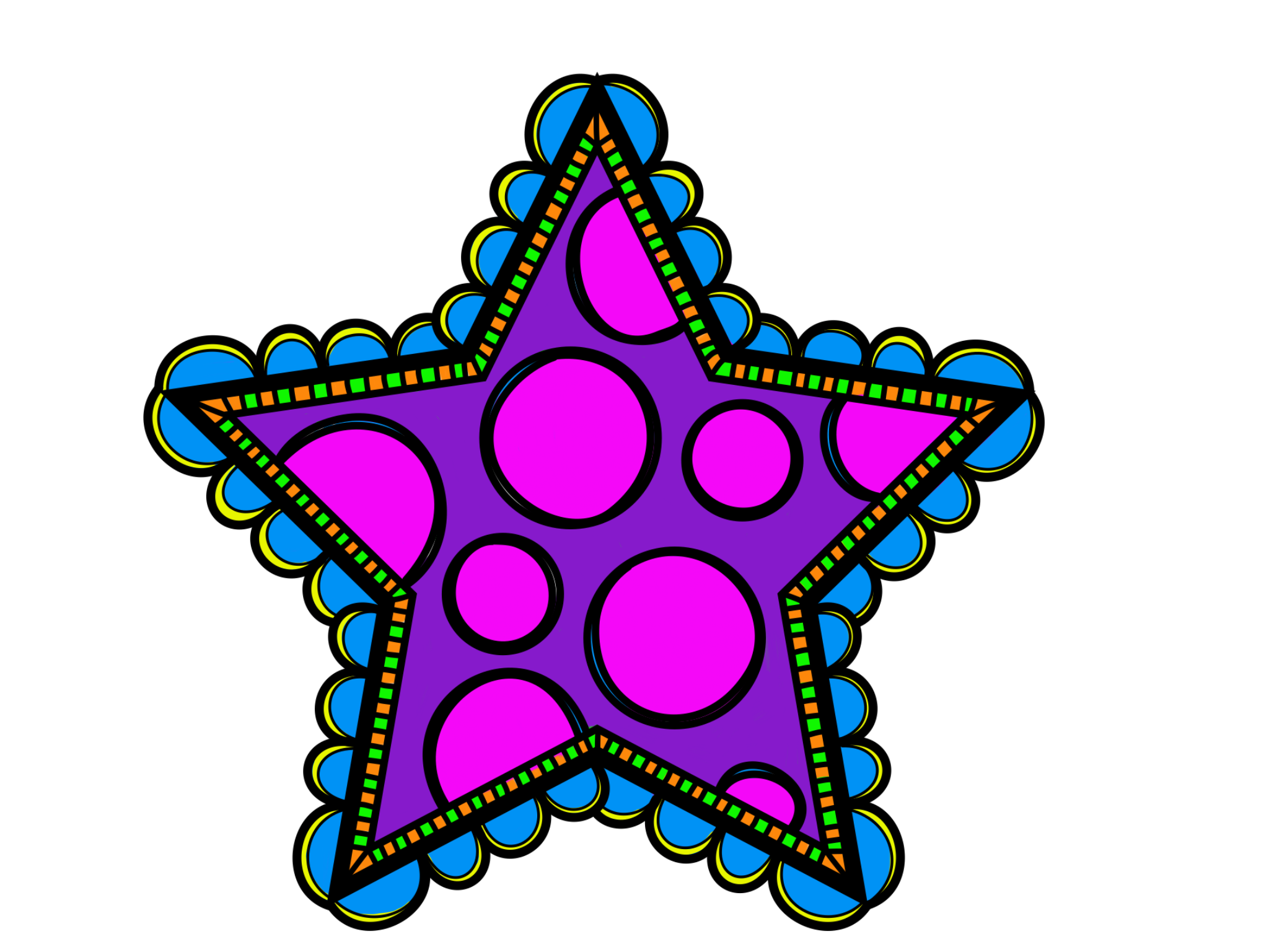 clipart stars preschool