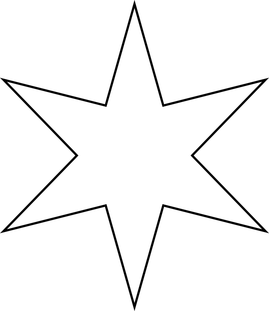 Clipart stars template. Printable star pattern best