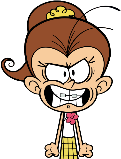 Clipart student angry. Luan by immakid on