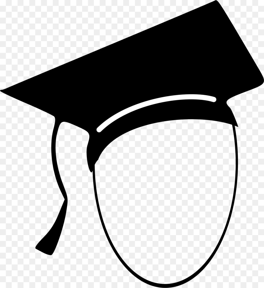 Clipart student head. School black and white