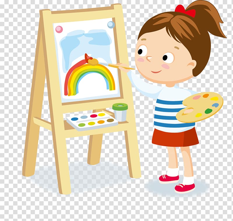 clipart student painting