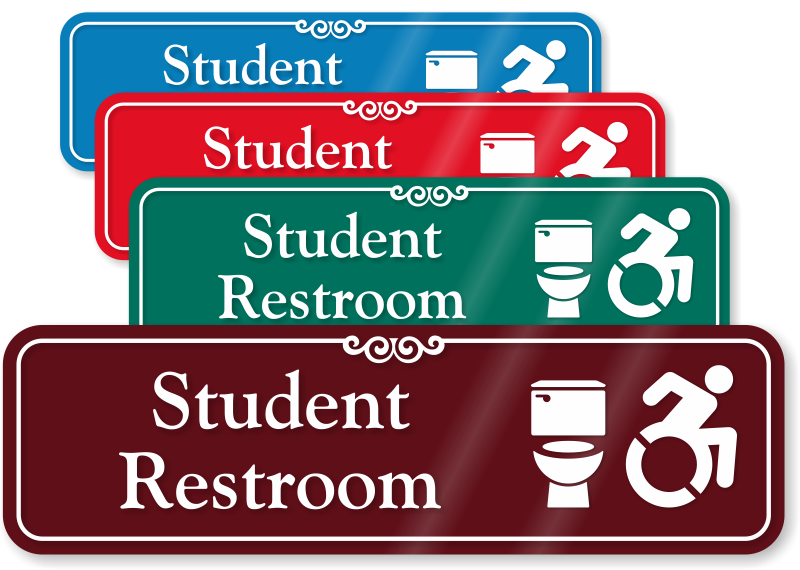 student clipart restroom