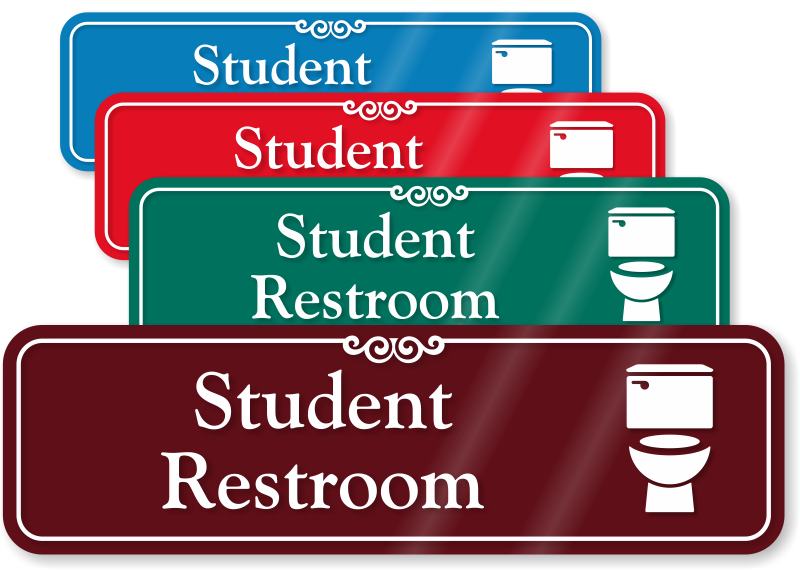 Boys bathroom signs kids. Clipart student restroom