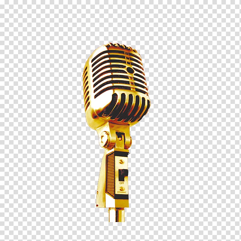 clipart studio golden microphone