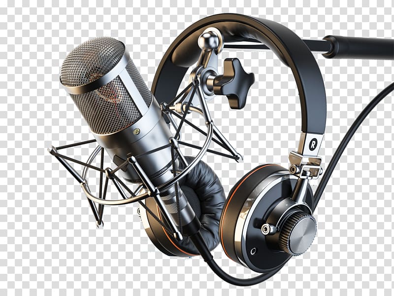 clipart studio microphone headphone