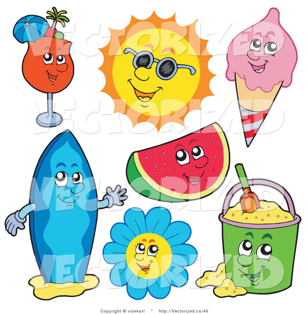 clipart summer collage
