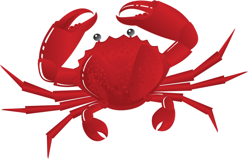 clipart summer crab