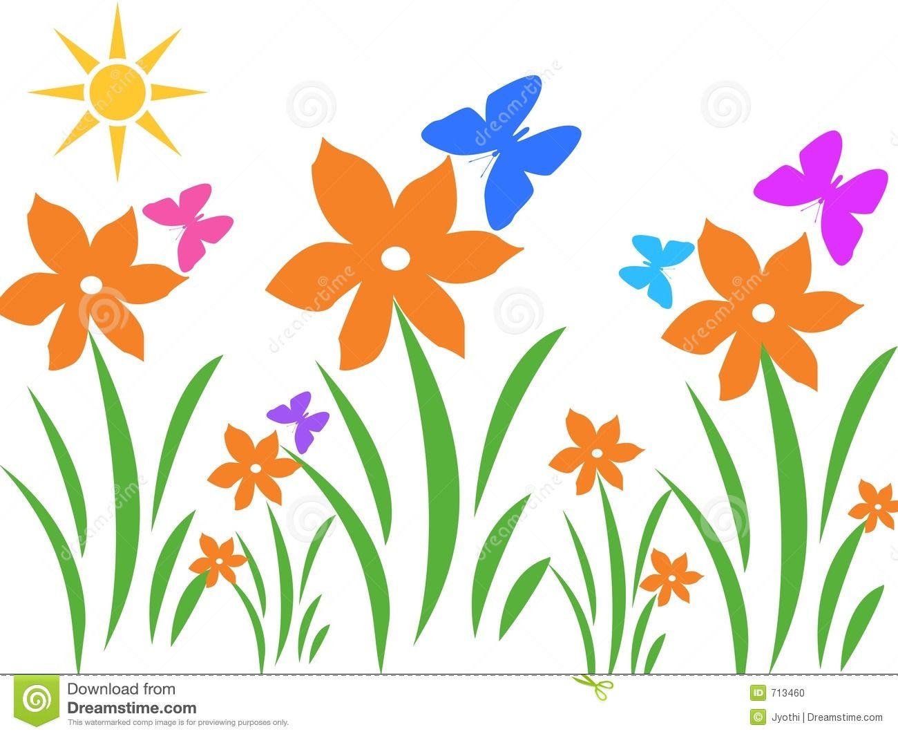 Flowers clip art free. Planting clipart summer