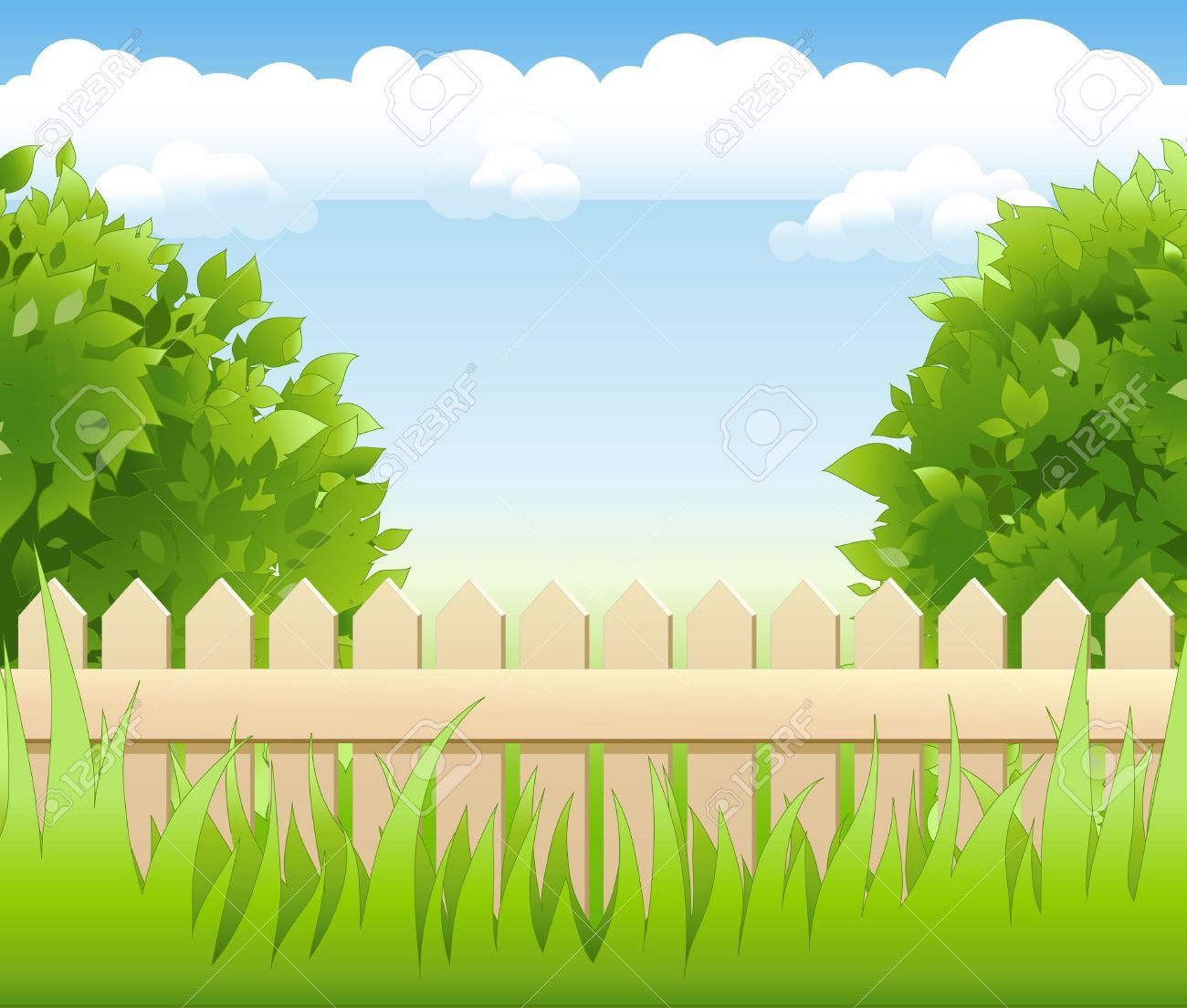 fence clipart garden landscape