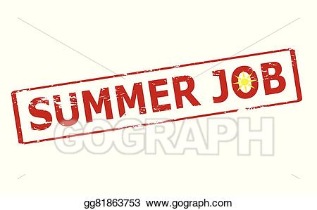 Jobs clipart summer. Vector stock job illustration