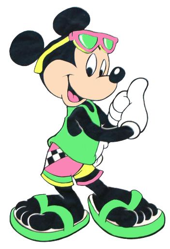 clipart summer mickey mouse