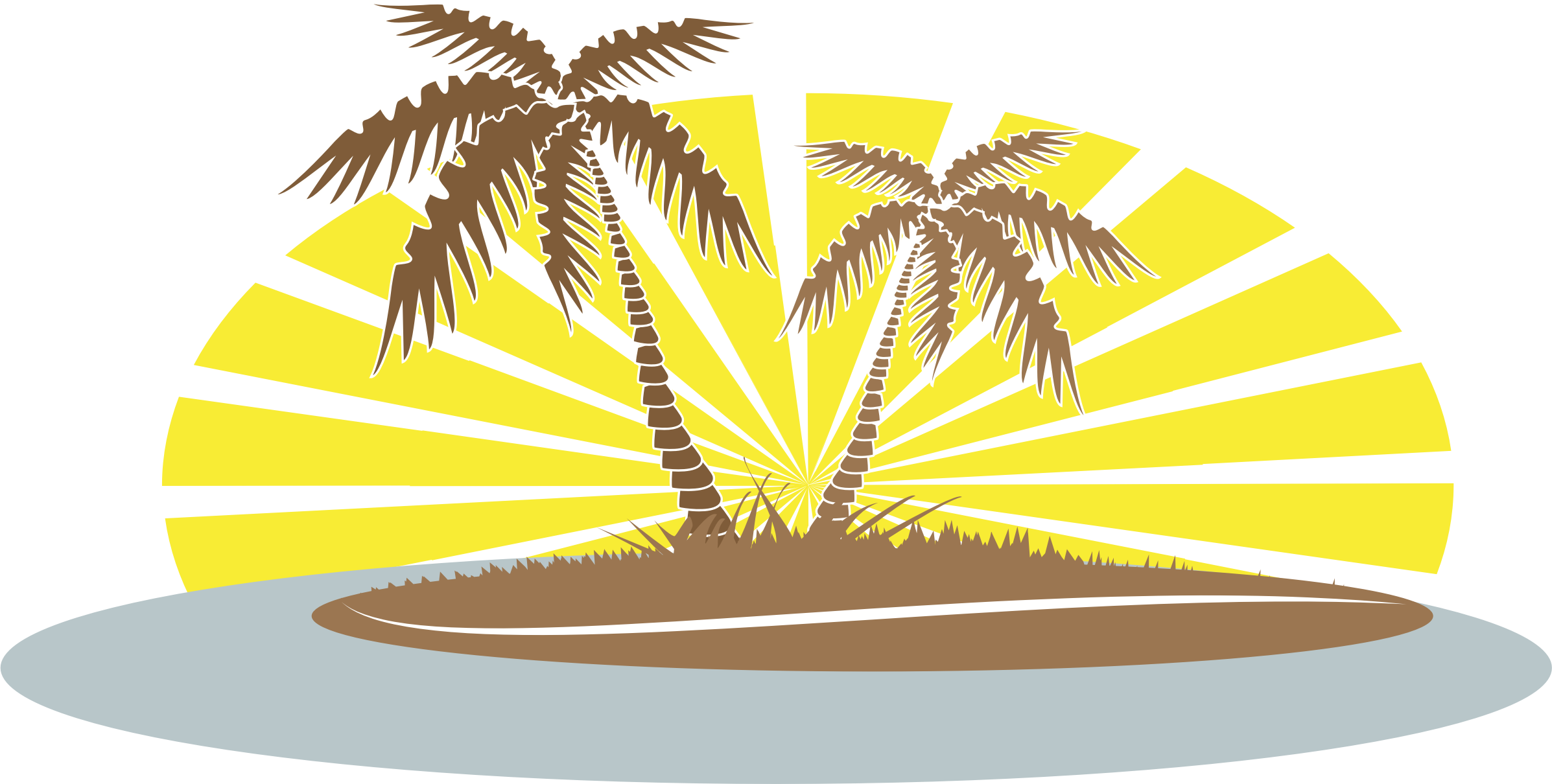 clipart summer palm tree