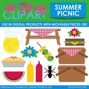 picnic clipart summertime