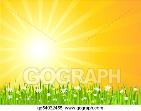 Clipart summer scene. Vector illustration eps gg