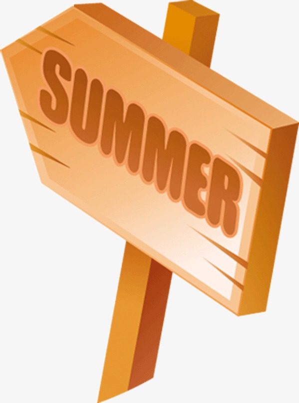 clipart summer sign