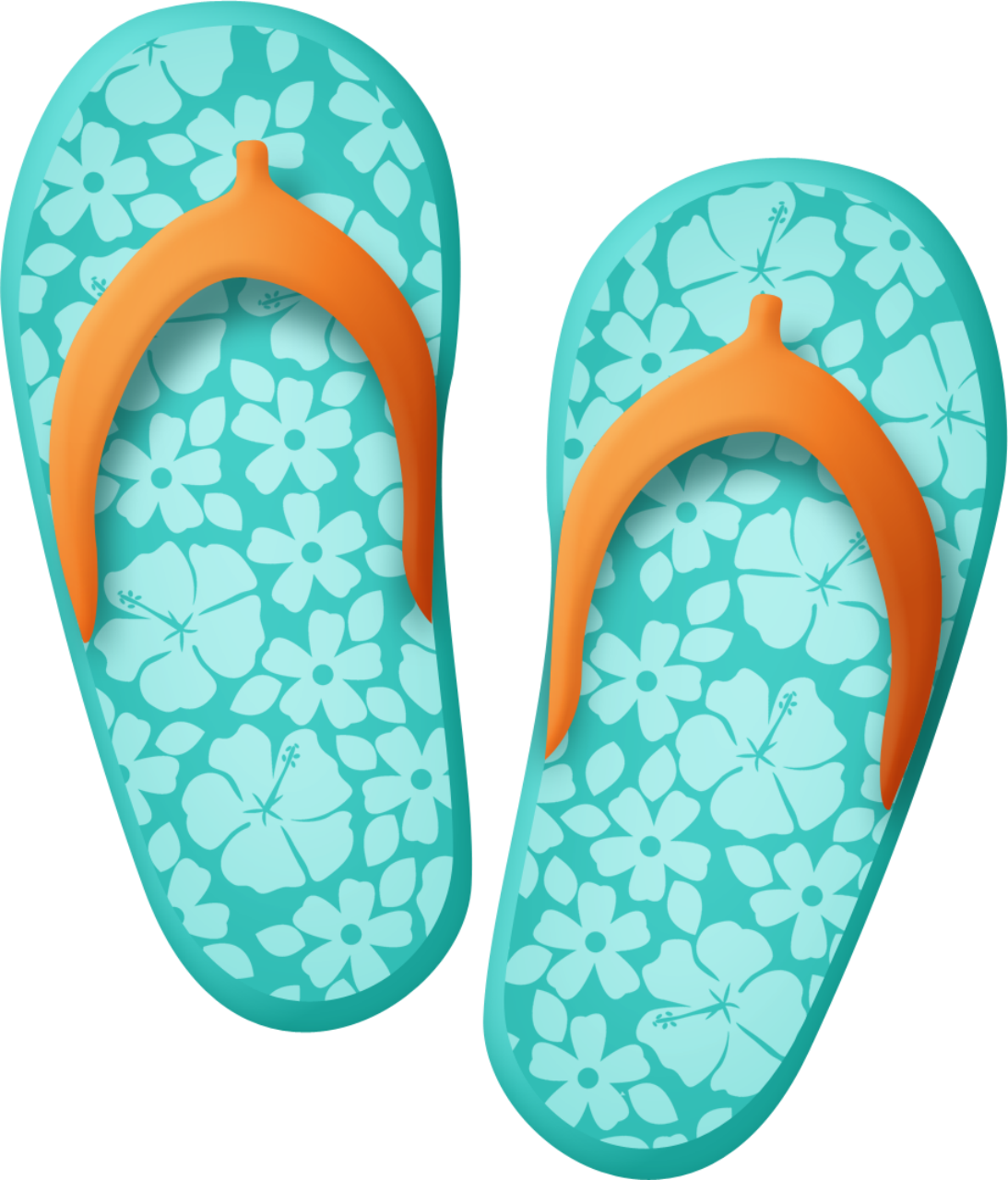 clipart summer slipper