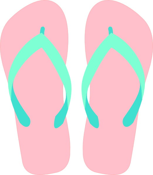 clipart summer slipper