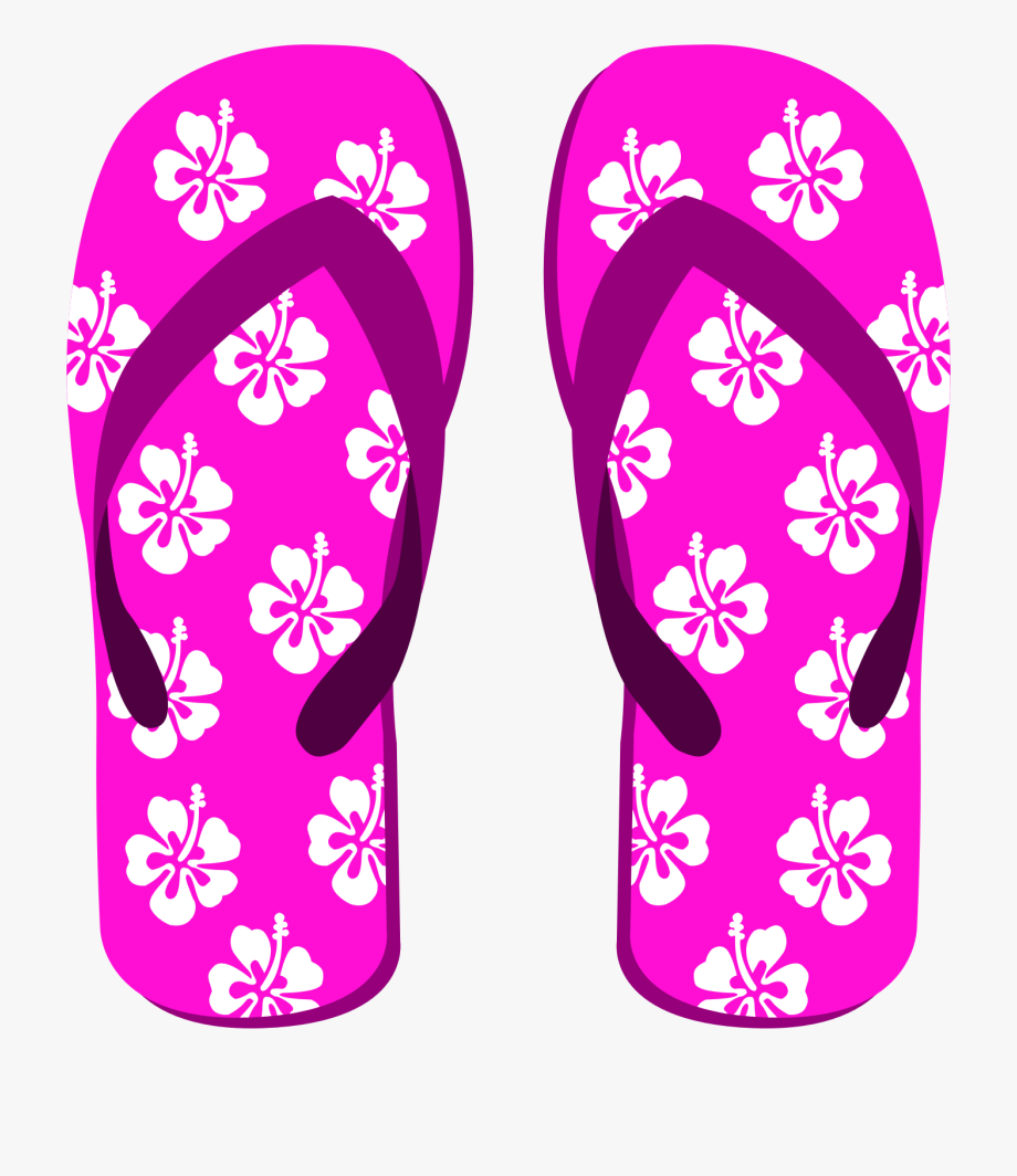 luau clipart slipper hawaiian