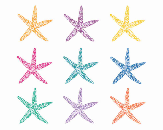 starfish clipart summer