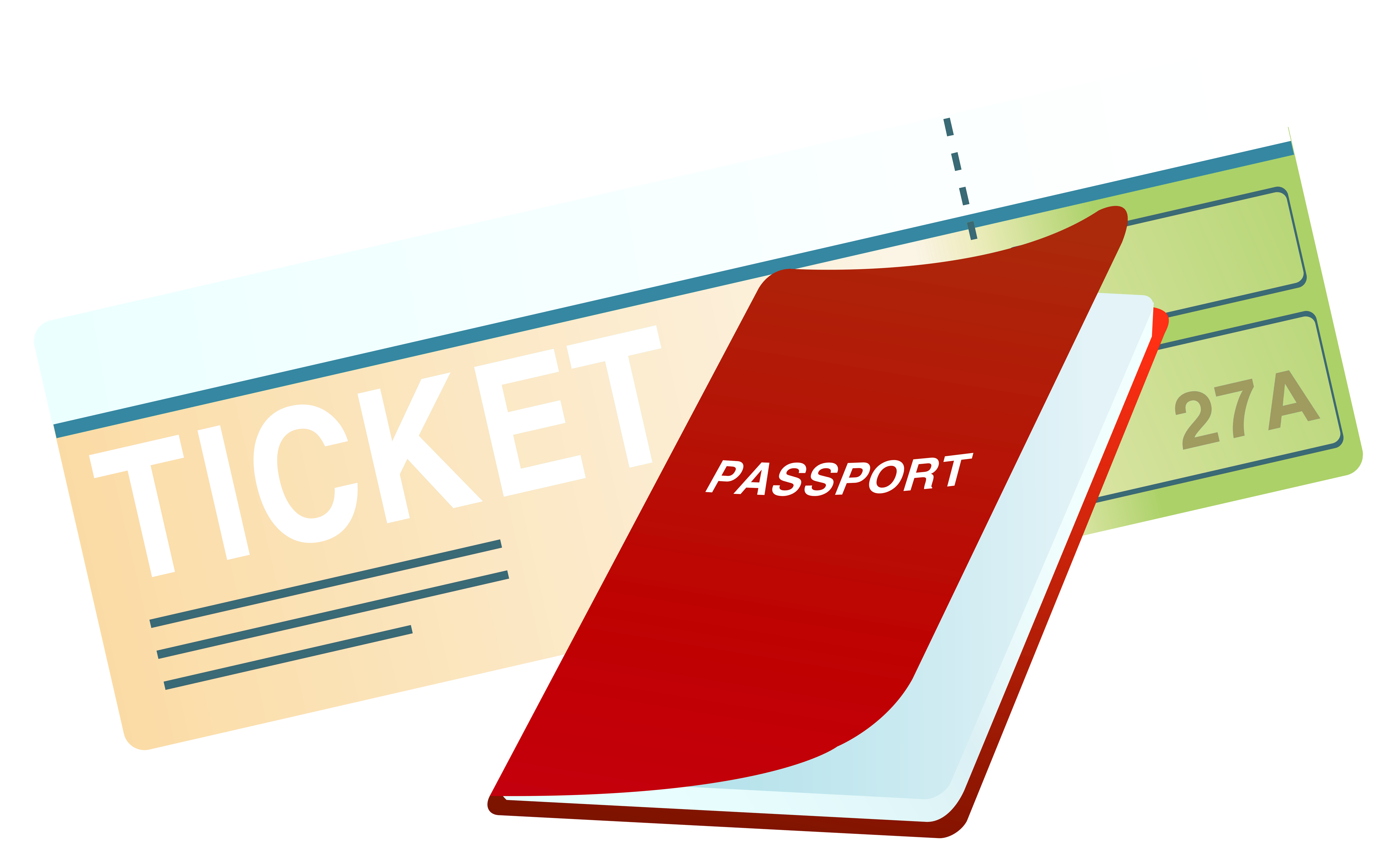 And png image gallery. Luggage clipart passport ticket