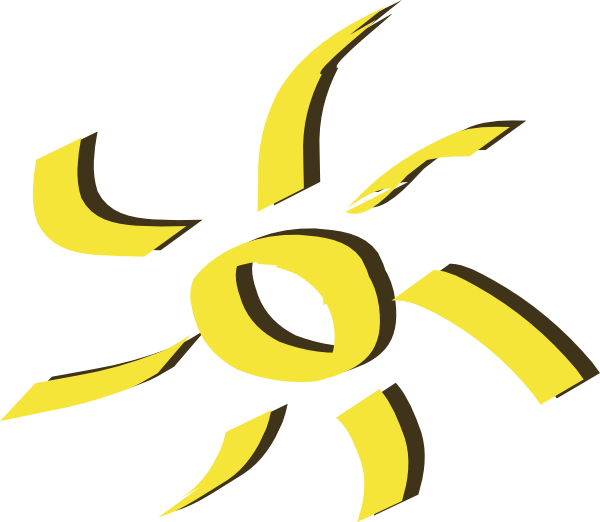 clipart sun basic