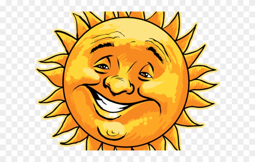 Sunlight smiling sun png. Clouds clipart creepy