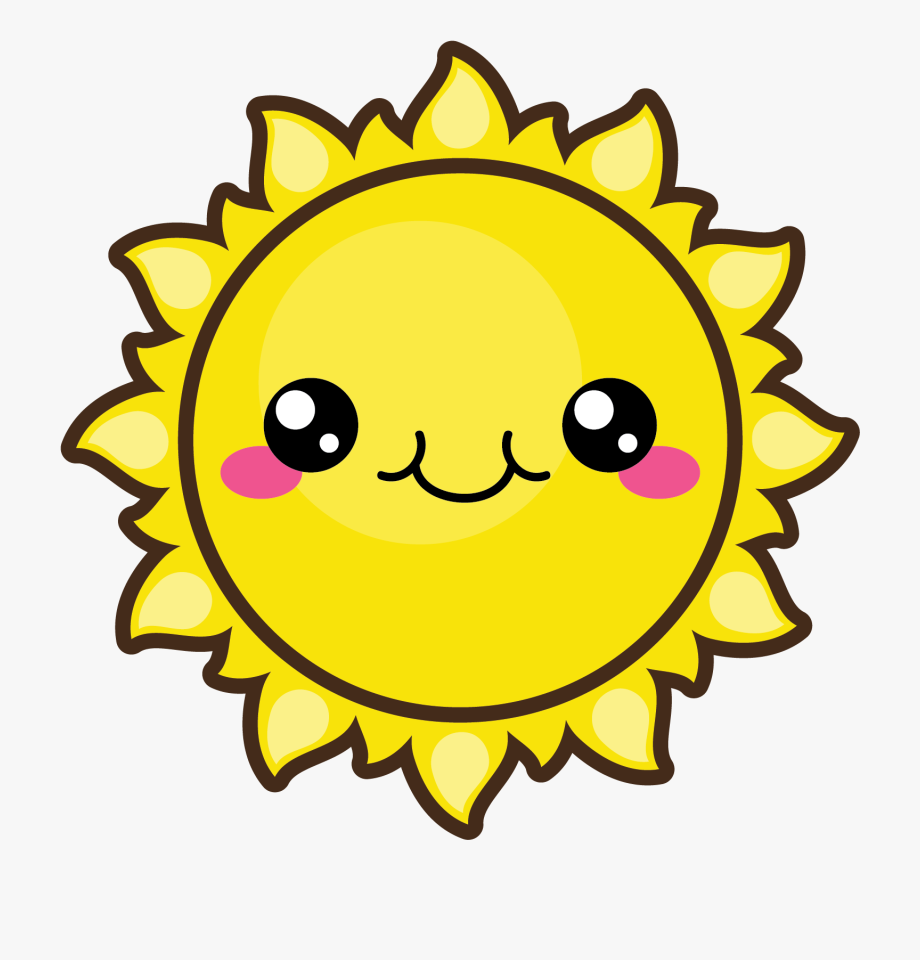 clipart sun cute