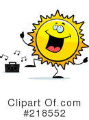 clipart sun dancing