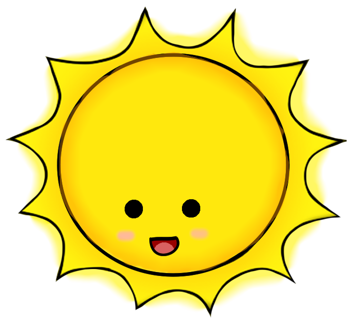 clipart sunshine yellow sunburst