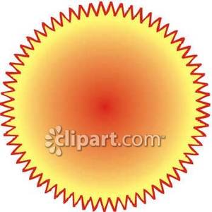 Clipart sun geometric. An orange shape royalty