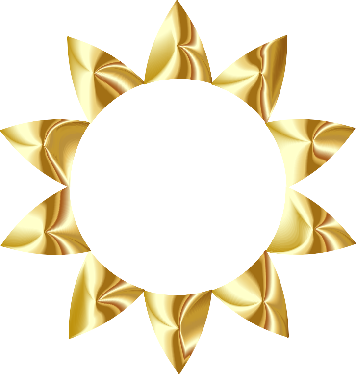 clipart sun gold
