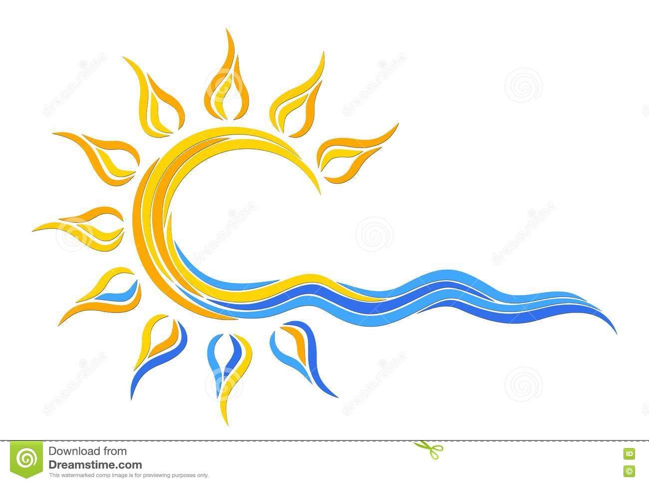 clipart sun logo