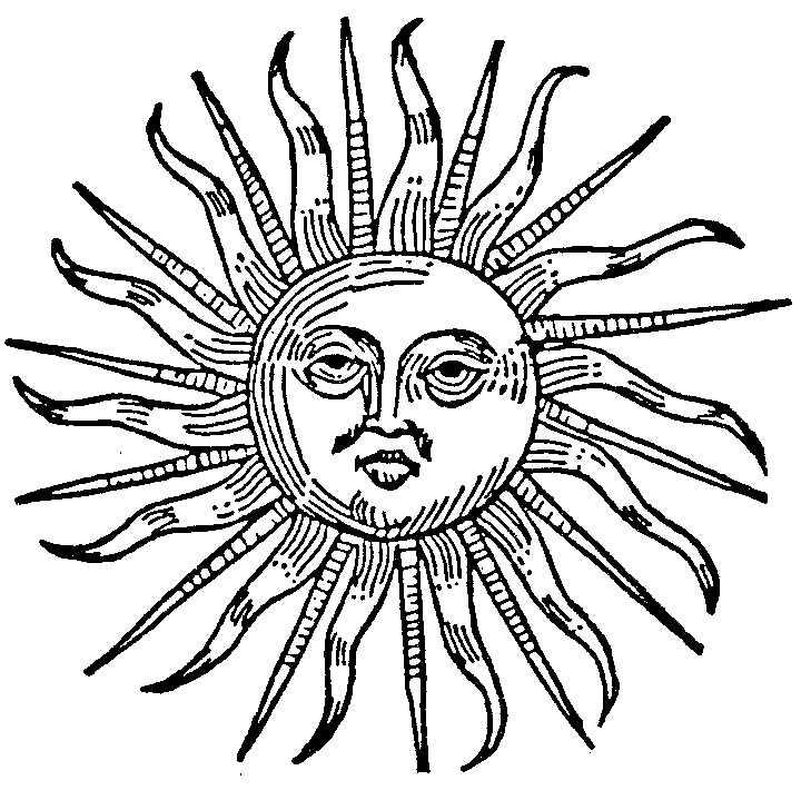 clipart sun medieval
