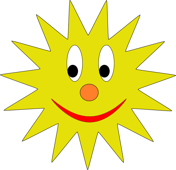 clipart sun shape