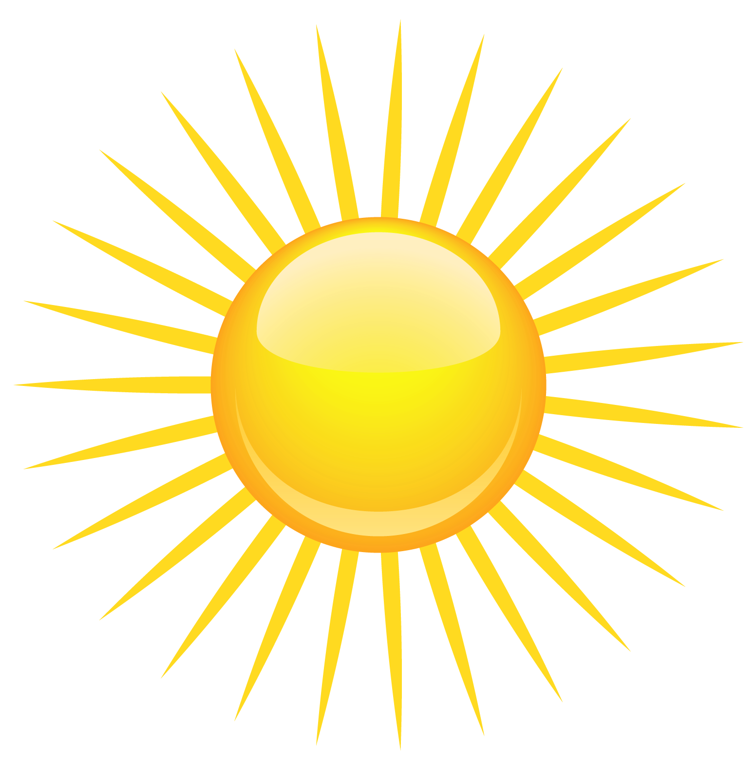 clipart sun silver