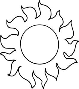 clipart sun sketch