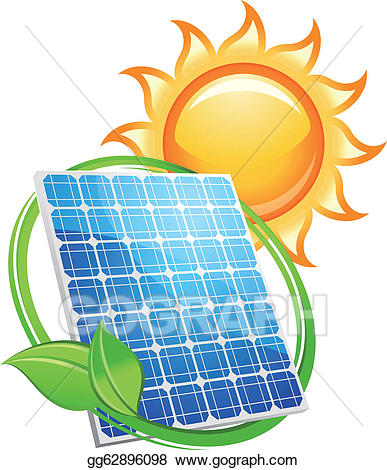 clipart sun solar panel