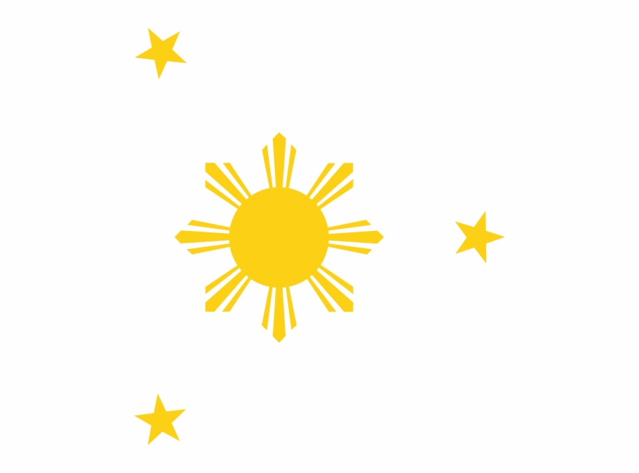 Philippine flag and free. Clipart sun stars