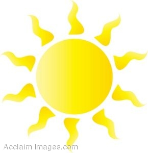 clipart sun summer