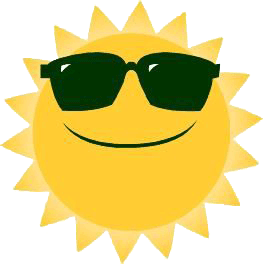 clipart sun summer