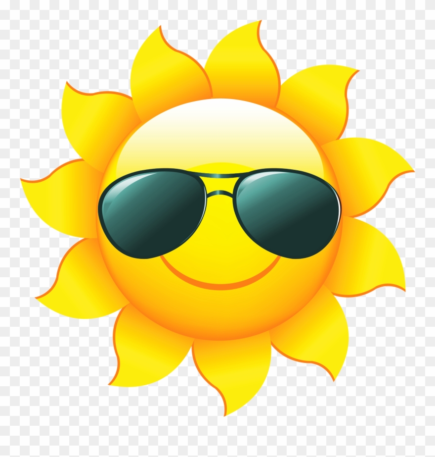Sunglasses clipart sunshine. Sun clip art with