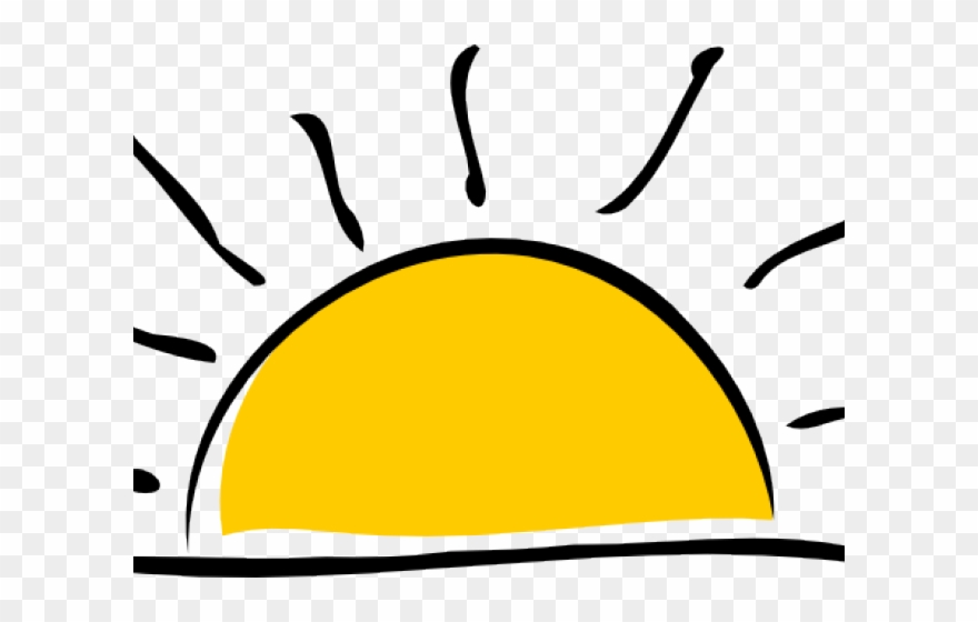 Sunset set morning person. Showering clipart sun